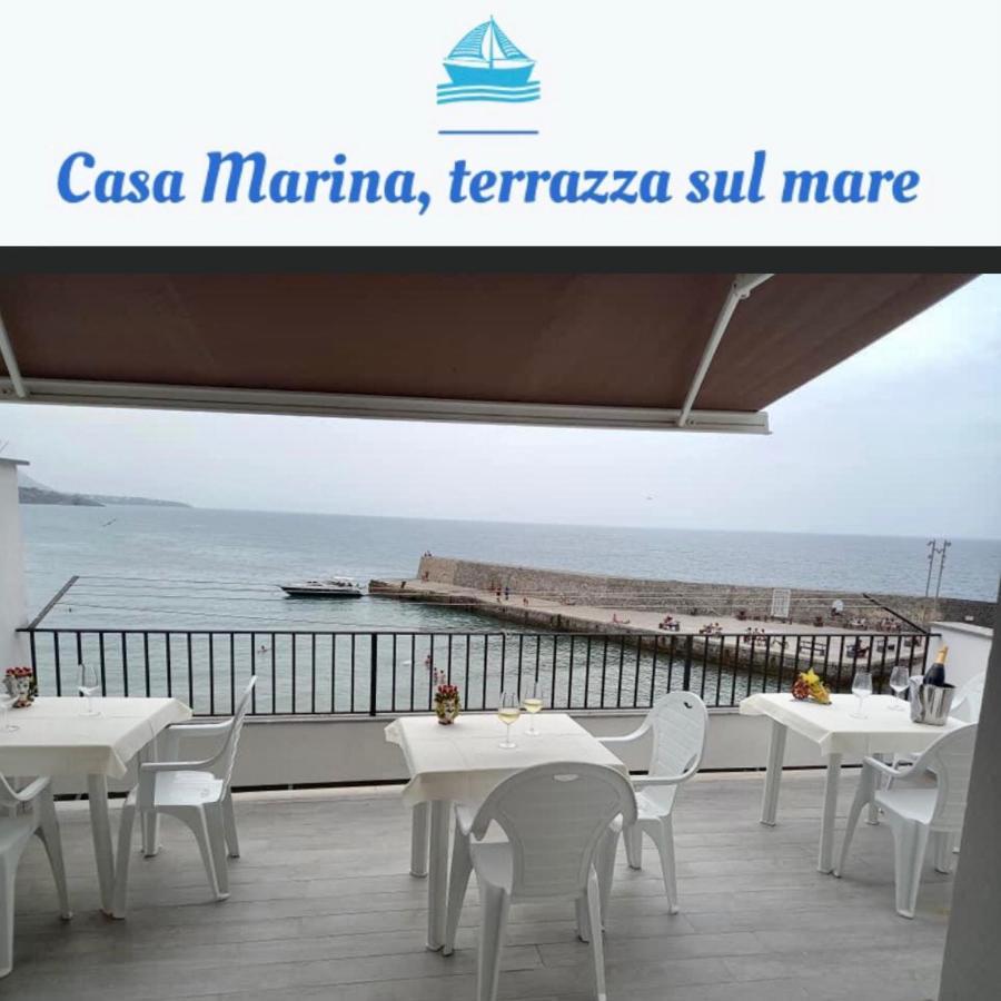 לינה וארוחת בוקר צ'פאלו Casa Marina, La Terrazza Sul Mare מראה חיצוני תמונה